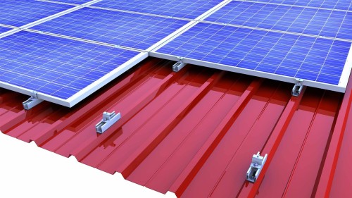 Trapezoidal Metal Tile Roof Clamping System